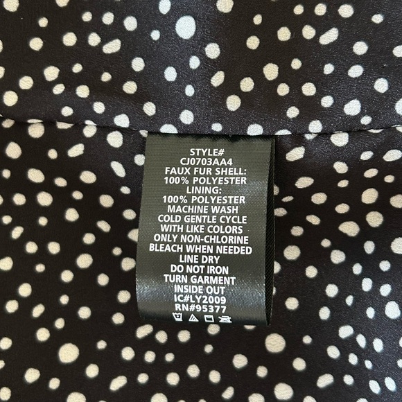 NWT Sanctuary Faux Fur Moto Jacket XS Black - Picture 11 of 15